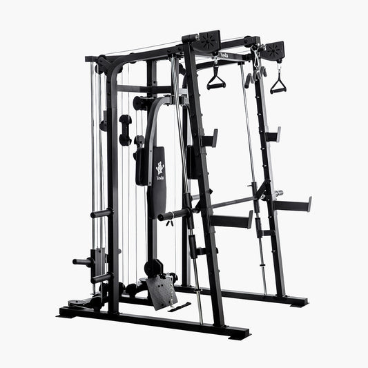 Close-up of a Vesta Smith machine bar and guide rails