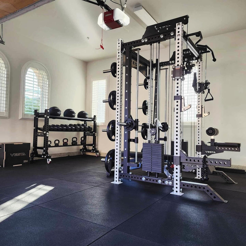 PRO SERIES 3IN1 Ultimate Rack With Smith Machine_white