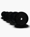 Standard Black Bumper Plates 260lb Set