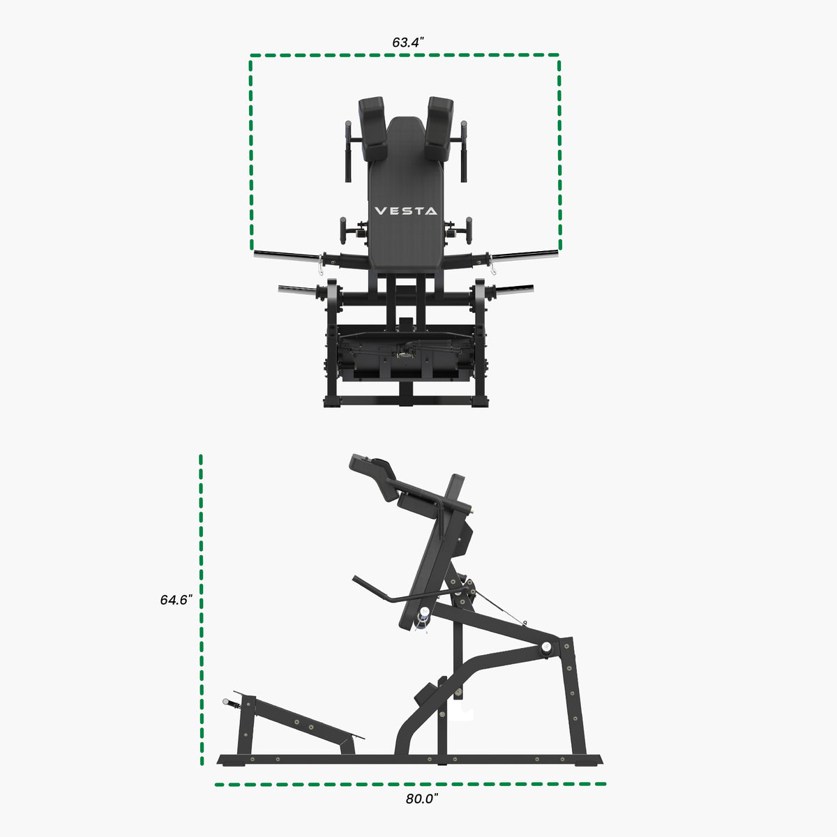 Studio Series Plate-Loaded V-Squat specification image