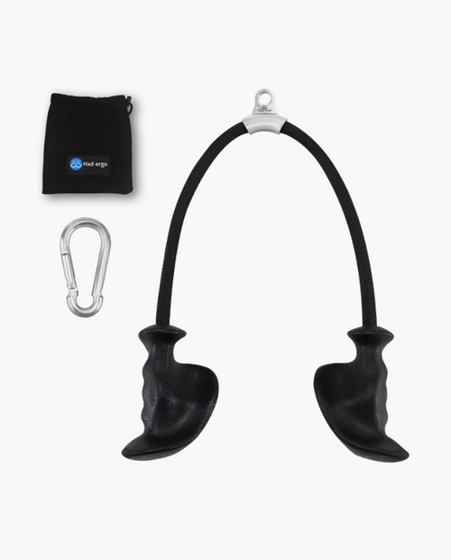 HXD-ERGO Tricep Rope With Ergonomic Handle Black
