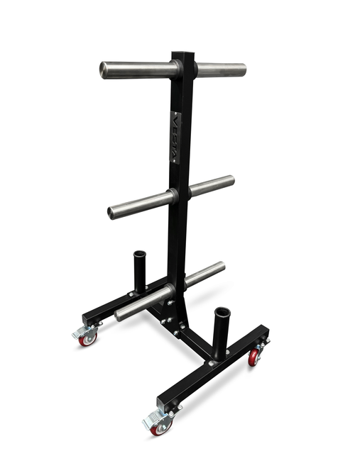 Weight Plate Tree With Two Barbell Holders