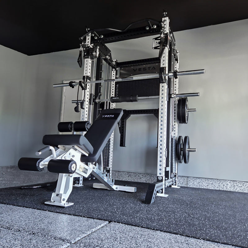 PRO SERIES 3IN1 Ultimate Rack With Smith Machine White