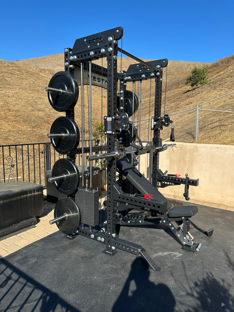 PRO SERIES 2IN1 Ultimate Half Rack Functional Trainer Combo – Vesta ...