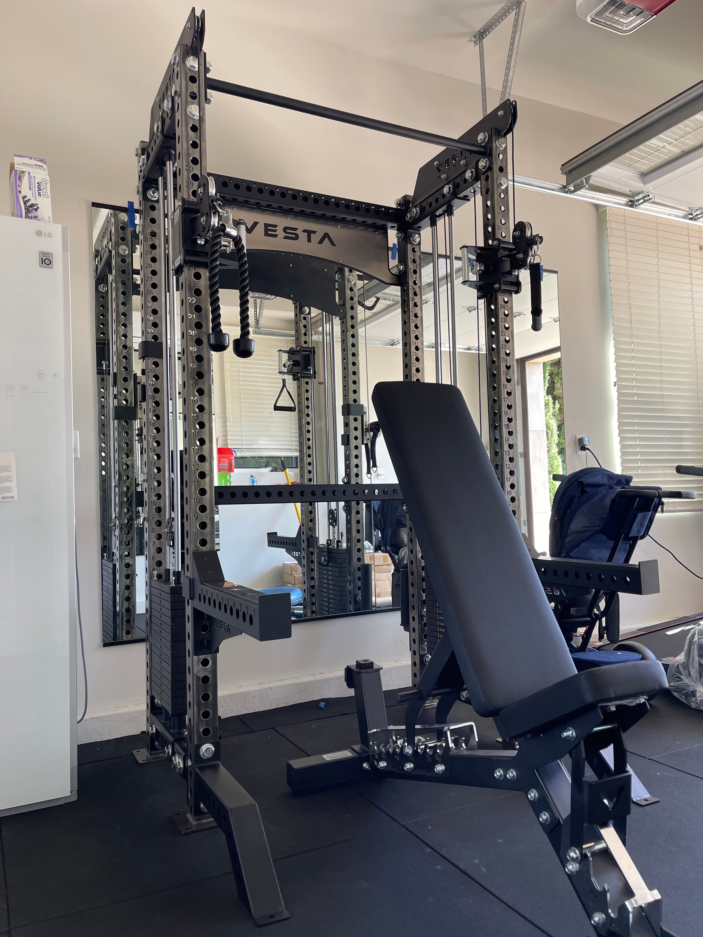 PRO SERIES Ultimate Half Rack Functional Trainer Combo – Vesta Fitness ...