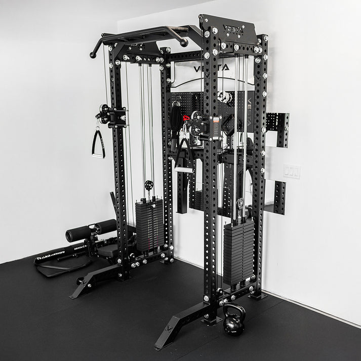 PRO SERIES 2IN1 Ultimate Half Rack Functional Trainer Combo | White ...