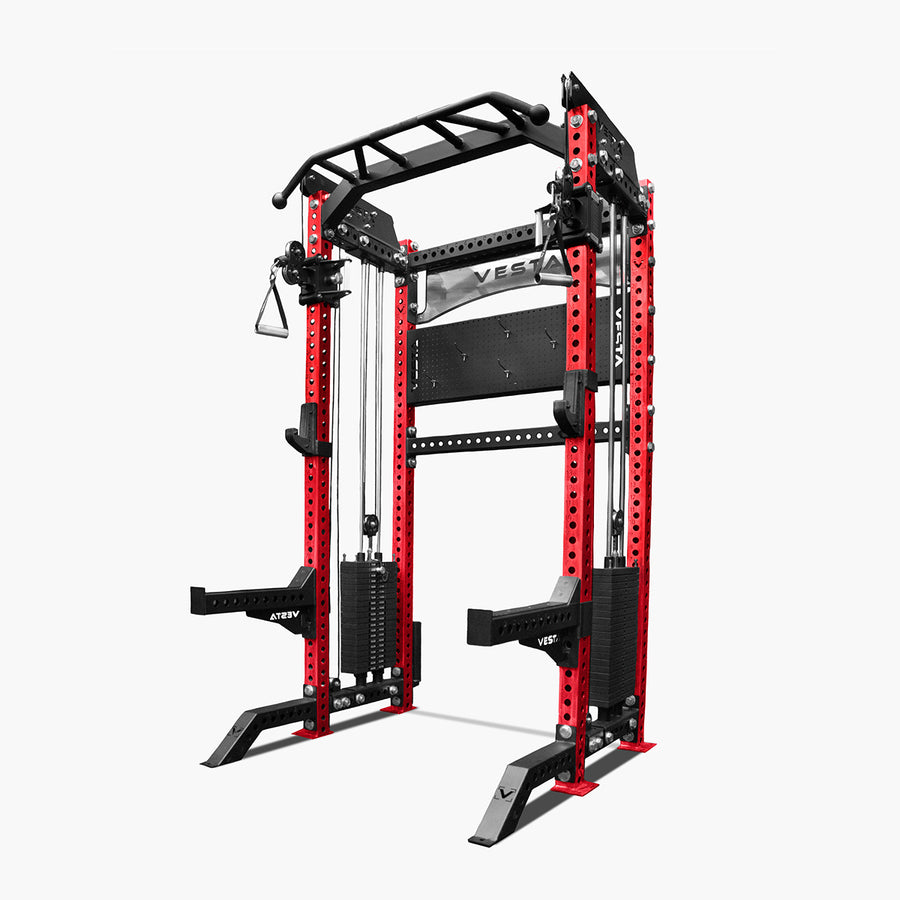 PRO SERIES 2IN1 Ultimate Half Rack Functional Trainer Combo