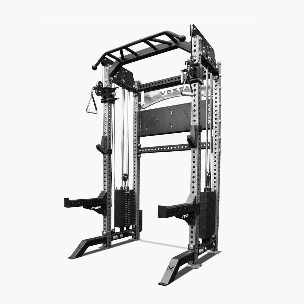 PRO SERIES 2IN1 Ultimate Half Rack Functional Trainer Combo | Clear ...