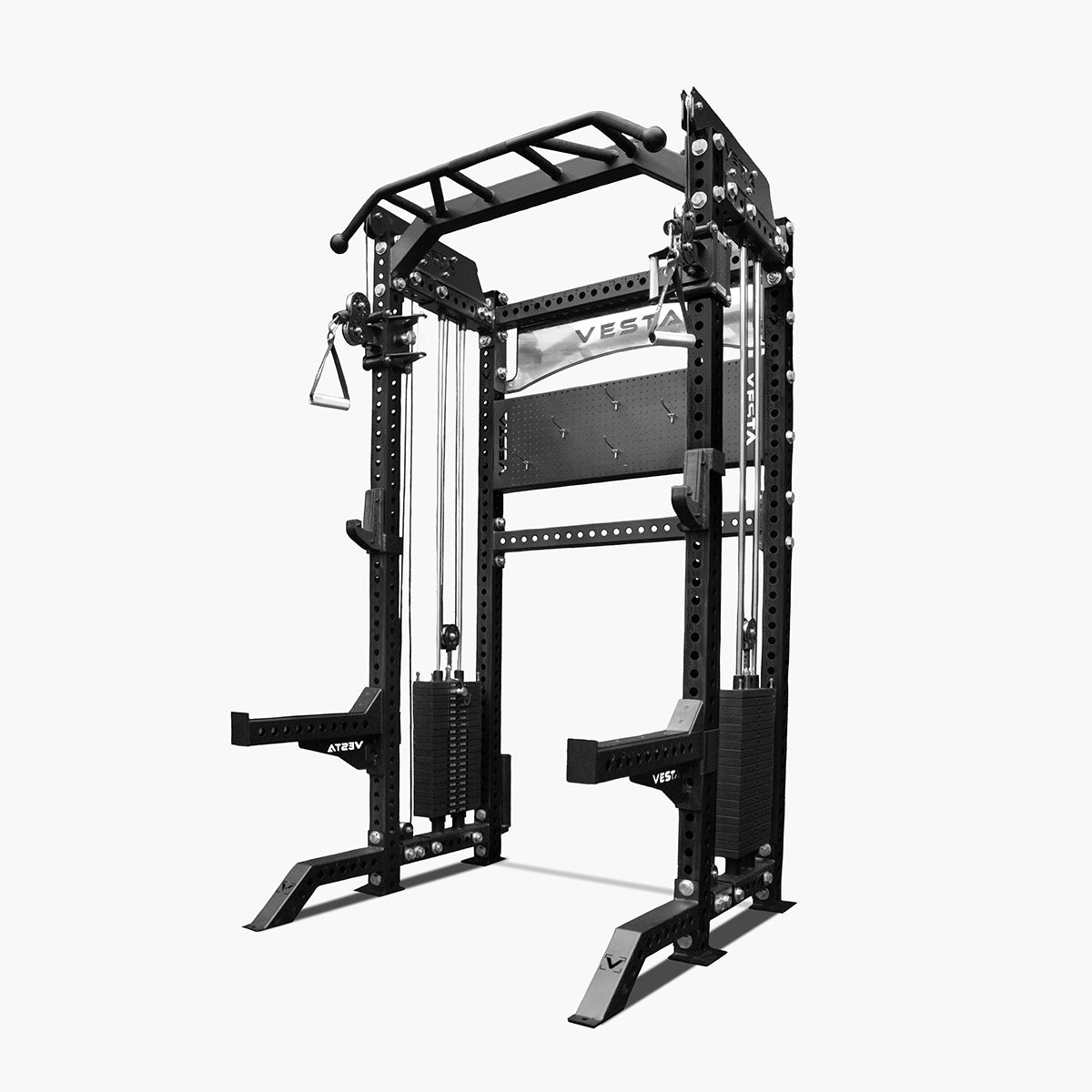 Vesta Pro Series 2IN1 Ultimate Half Rack Functional Trainer Combo