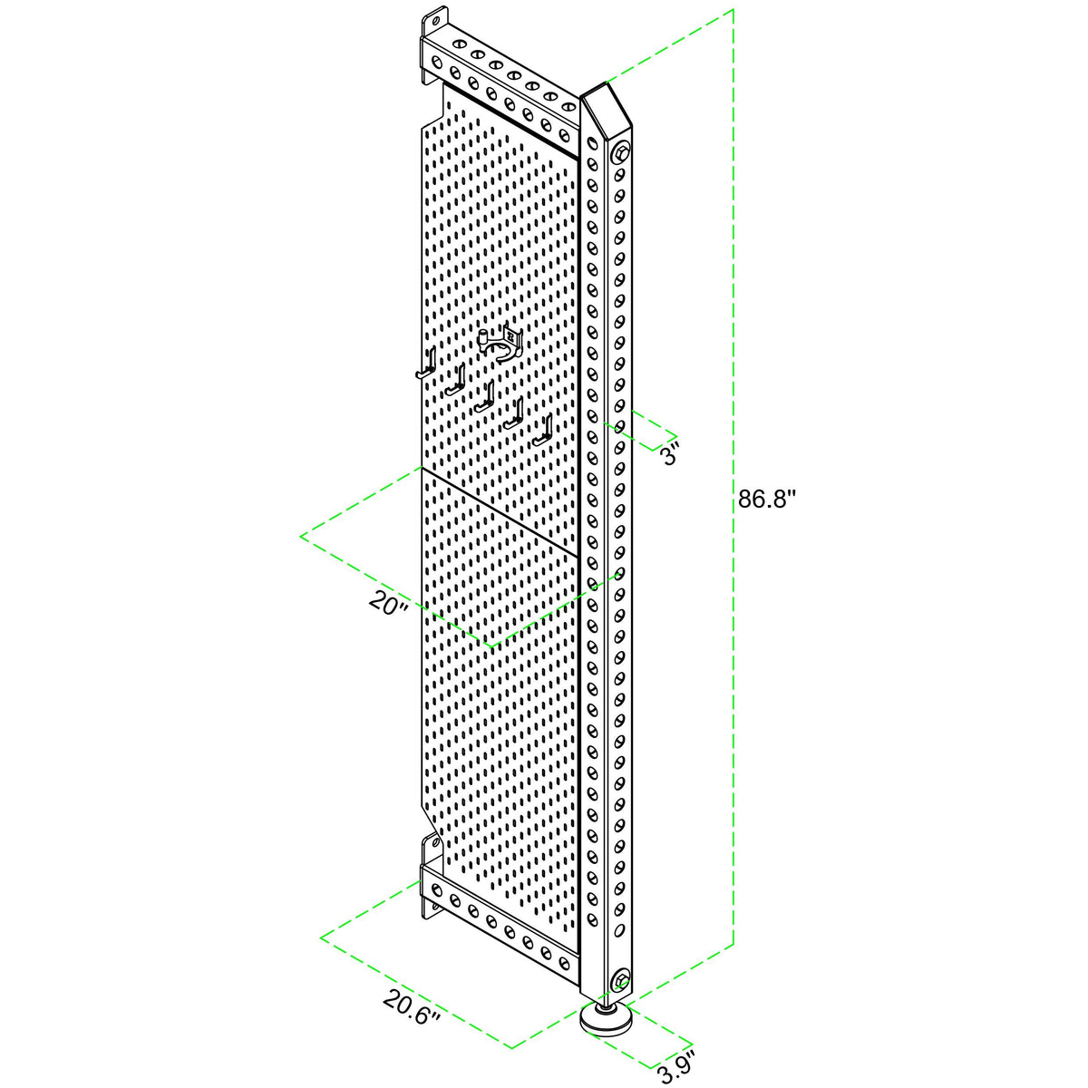 VForce Pegboard With Frame