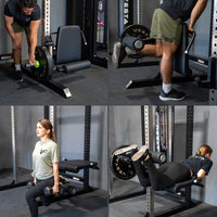 Rack Mounted Leg Curl and Leg Extension 3"x3"