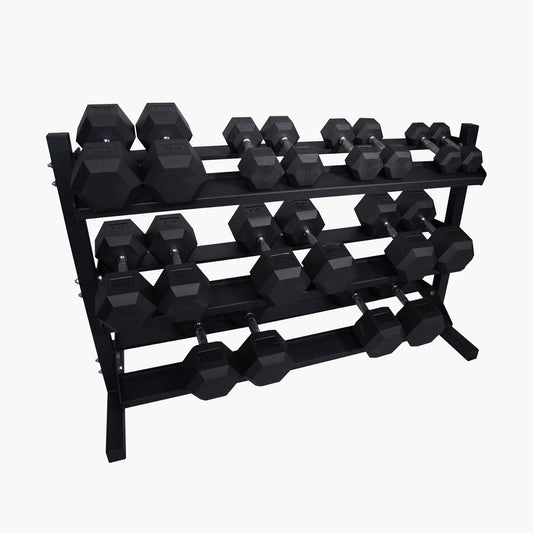Rubber Hex Dumbbells (Pairs)