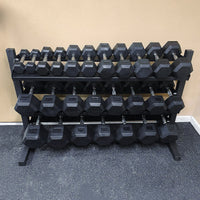 Rubber Hex Dumbbells (Pairs)