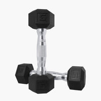 Rubber Hex Dumbbells (Pairs)