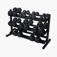 Rubber Hex Dumbbells (Pairs)