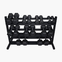 Rubber Hex Dumbbells (Pairs)