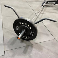 Straight Landmine Holders with Rubber Handle