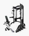 PRO SERIES 2IN1 Ultimate Half Rack Functional Trainer Combo clear coat