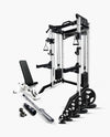 Ultimate Package I - PRO SERIES 2IN1 Ultimate Half Rack Functional Trainer Combo white