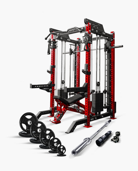 Ultimate Package II - PRO SERIES 3IN1 Ultimate Rack With Smith Machine ...