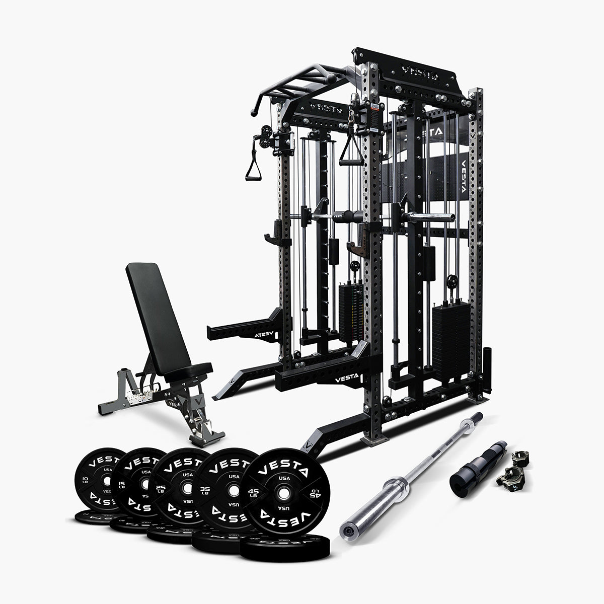 Ultimate Package - PRO SERIES 3IN1 Ultimate Rack With Smith Machine ...