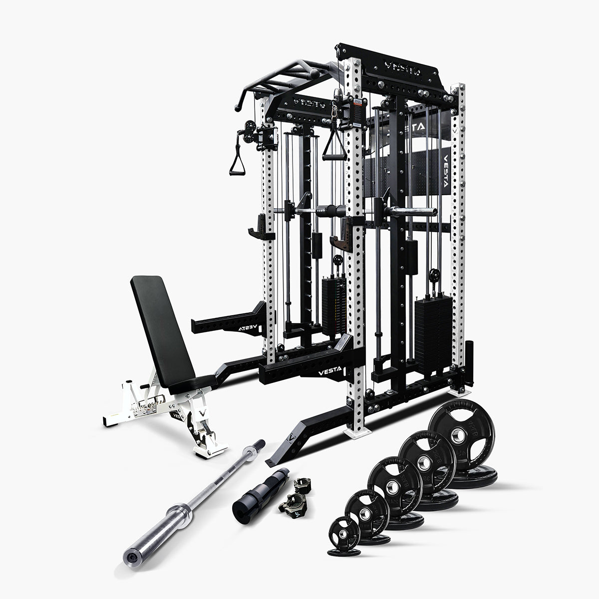 Ultimate Package - PRO SERIES 3IN1 Ultimate Rack With Smith Machine ...