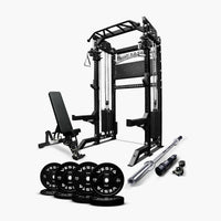 Ultimate Package I - PRO SERIES 2IN1 Ultimate Half Rack Functional Trainer Combo
