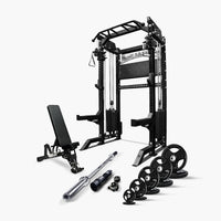 Ultimate Package I - PRO SERIES 2IN1 Ultimate Half Rack Functional Trainer Combo