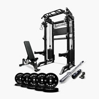 Ultimate Package I - PRO SERIES 2IN1 Ultimate Half Rack Functional Trainer Combo