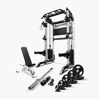 Ultimate Package I - PRO SERIES 2IN1 Ultimate Half Rack Functional Trainer Combo