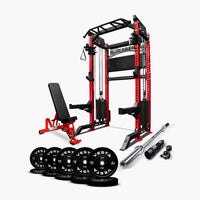 Ultimate Package I - PRO SERIES 2IN1 Ultimate Half Rack Functional Trainer Combo