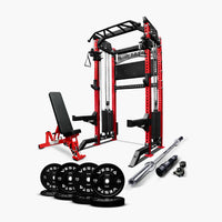 Ultimate Package I - PRO SERIES 2IN1 Ultimate Half Rack Functional Trainer Combo
