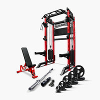 Ultimate Package I - PRO SERIES 2IN1 Ultimate Half Rack Functional Trainer Combo