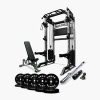 Ultimate Package I - PRO SERIES 2IN1 Ultimate Half Rack Functional Trainer Combo