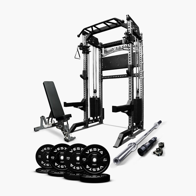Ultimate Package - PRO SERIES 2IN1 Ultimate Half Rack Functional Train ...