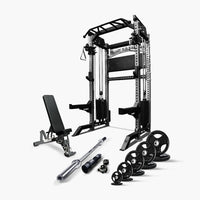 Ultimate Package I - PRO SERIES 2IN1 Ultimate Half Rack Functional Trainer Combo