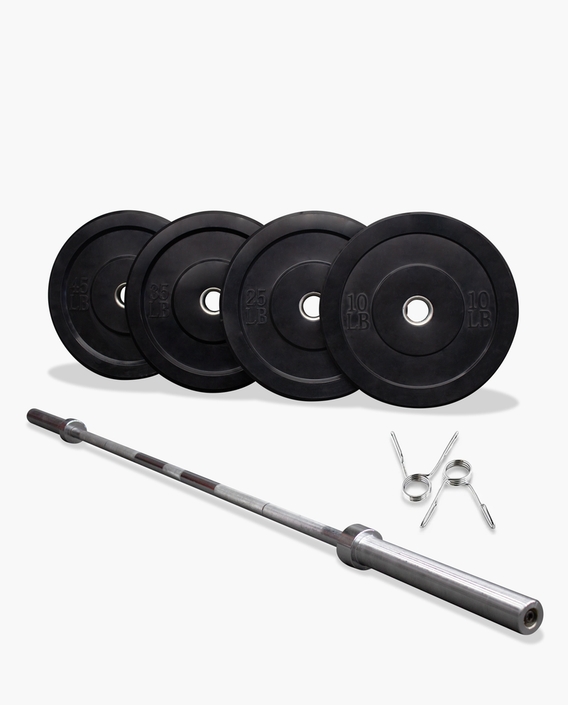 Black Bumper Plates Package