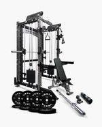 Ultimate Package II - PRO SERIES 3IN1 Ultimate Rack With Smith Machine black 230 lb