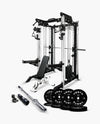 Ultimate Package II - PRO SERIES 3IN1 Ultimate Rack With Smith Machine 230 lb White