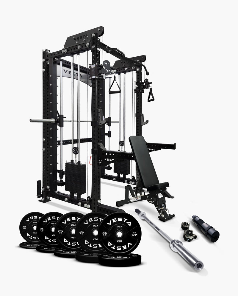 Ultimate Package II - PRO SERIES 3IN1 Ultimate Rack With Smith Machine 260 lb