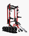 Ultimate Package I - PRO SERIES 2IN1 Ultimate Half Rack Functional Trainer Combo - Red