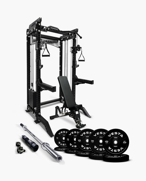 Tra Racks Ultimate Package I - PRO SERIES 2IN1 Ultimate Half Rack Functional Tra ...