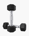 Rubber Hex Dumbbells (Pairs)