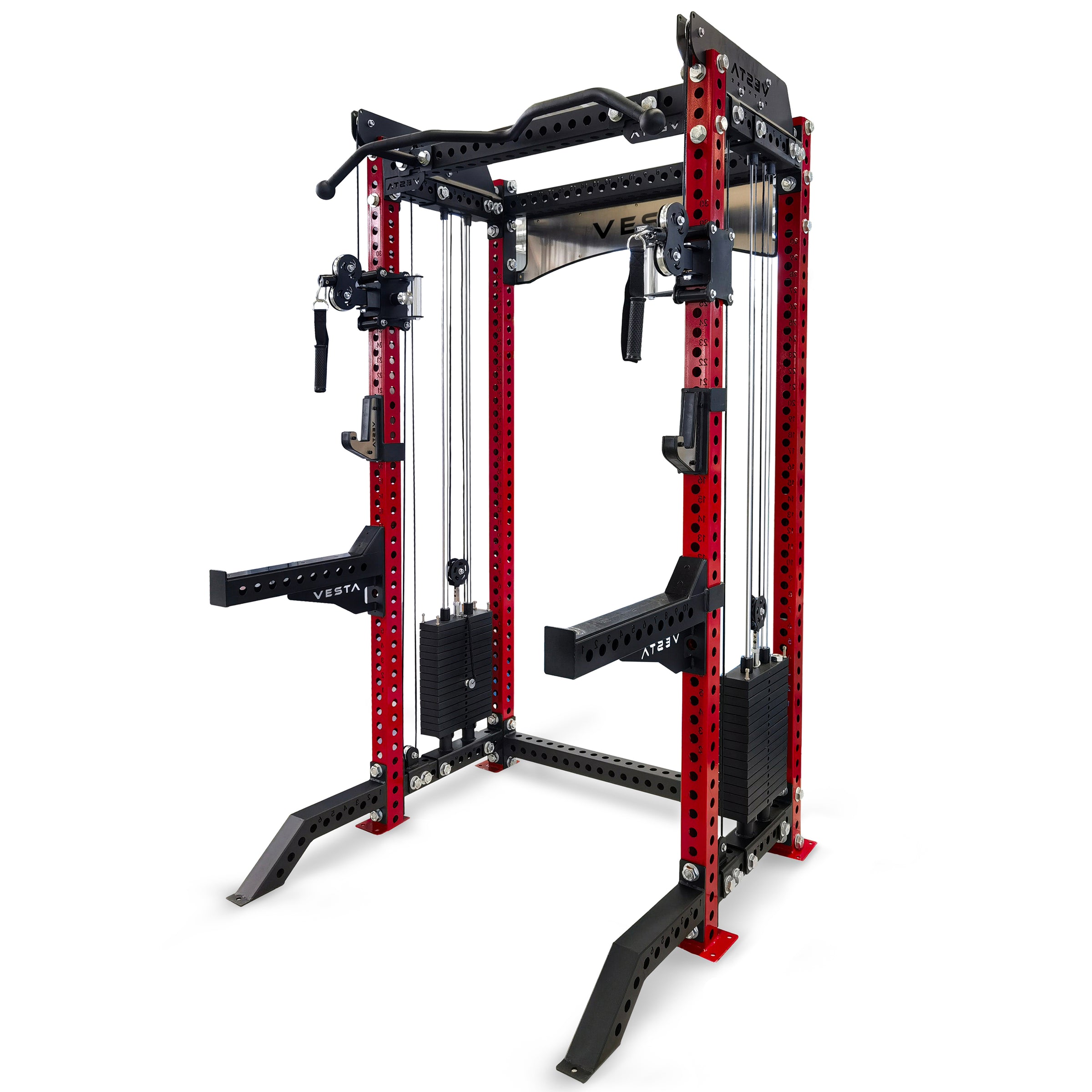 PRO SERIES 2IN1 Ultimate Half Rack Functional Trainer Combo – Vesta ...
