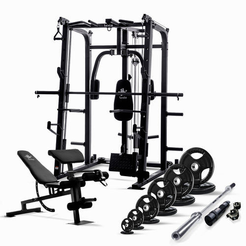 LARA Home Gym Equipment's for Men, Women Fitness Kit (30 Kg) One Pair  Dumbbell Rods, PVC