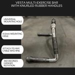 Vesta Multi Exerciser Bar Cable Attachment with Rubber Handgrips